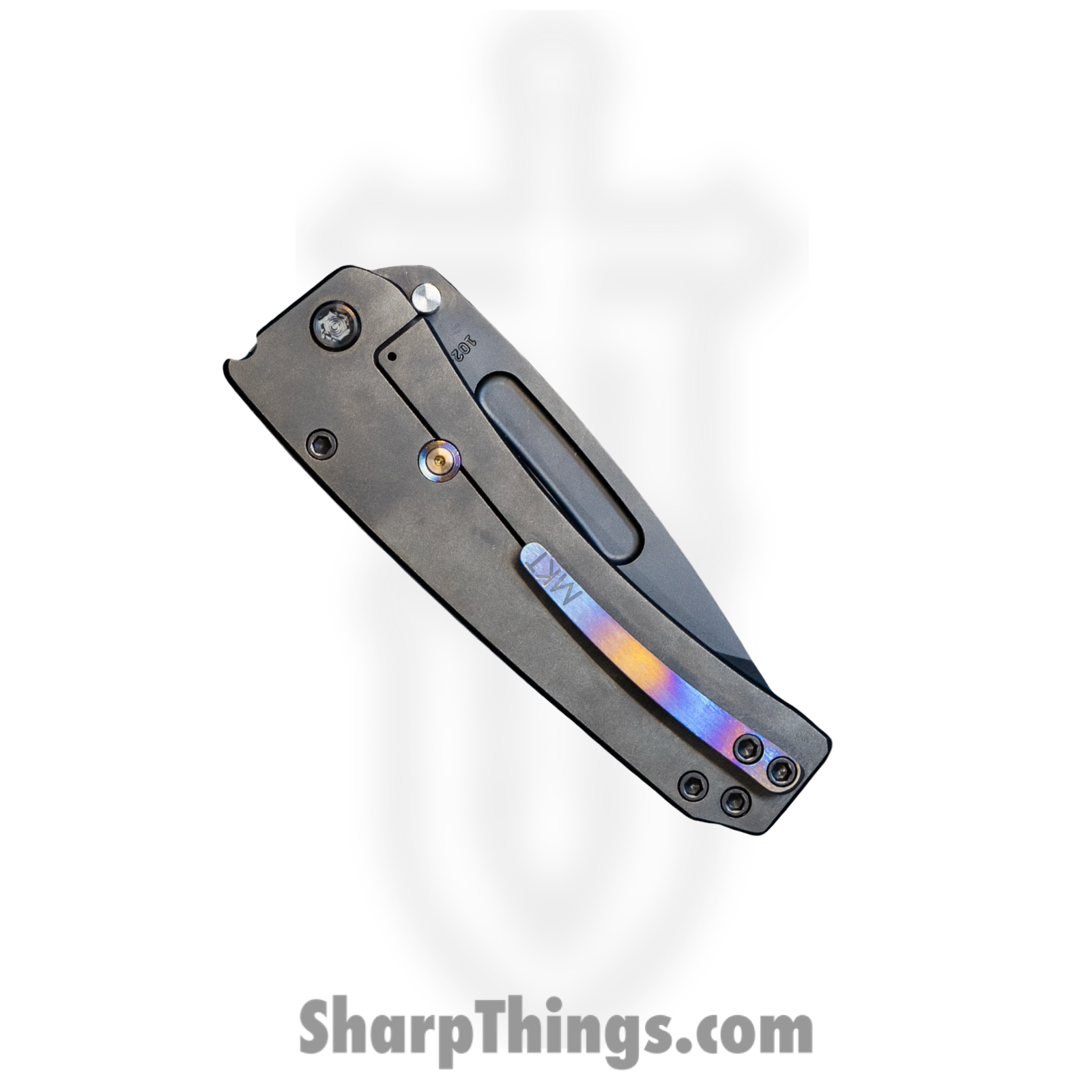 Medford Knife and Tool - MK033SPD-03PV-TPCF-Q4 - Midi Marauder - Folding Knife - S35VN Coated Drop Point - Titanium - Galaxy - Image 3