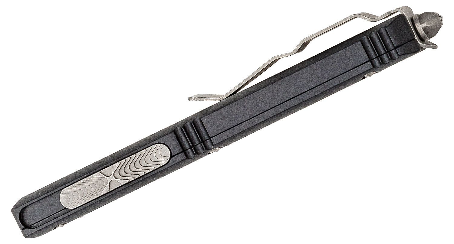 Microtech - 122-12AP - Ultratech - OTF Auto - Elmax, M390, 204P Apocalyptic Dagger - 6061-T6 Aluminum - Black - Image 8