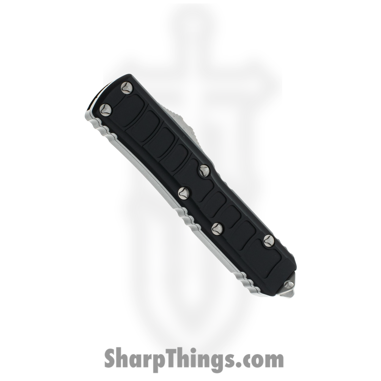 Microtech - 231II-10S - UTX-85 II Signature Series - OTF Auto - M390, 204P, Elmax, or XHP Stonewash Drop Point - Aluminum - Black - Image 4