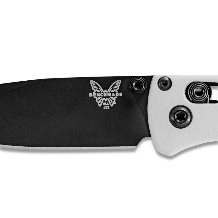 Benchmade - 533BK-1 - Mini Bugout - Folding Knife - S30V Coated Drop Point - Grivory - White - Image 7