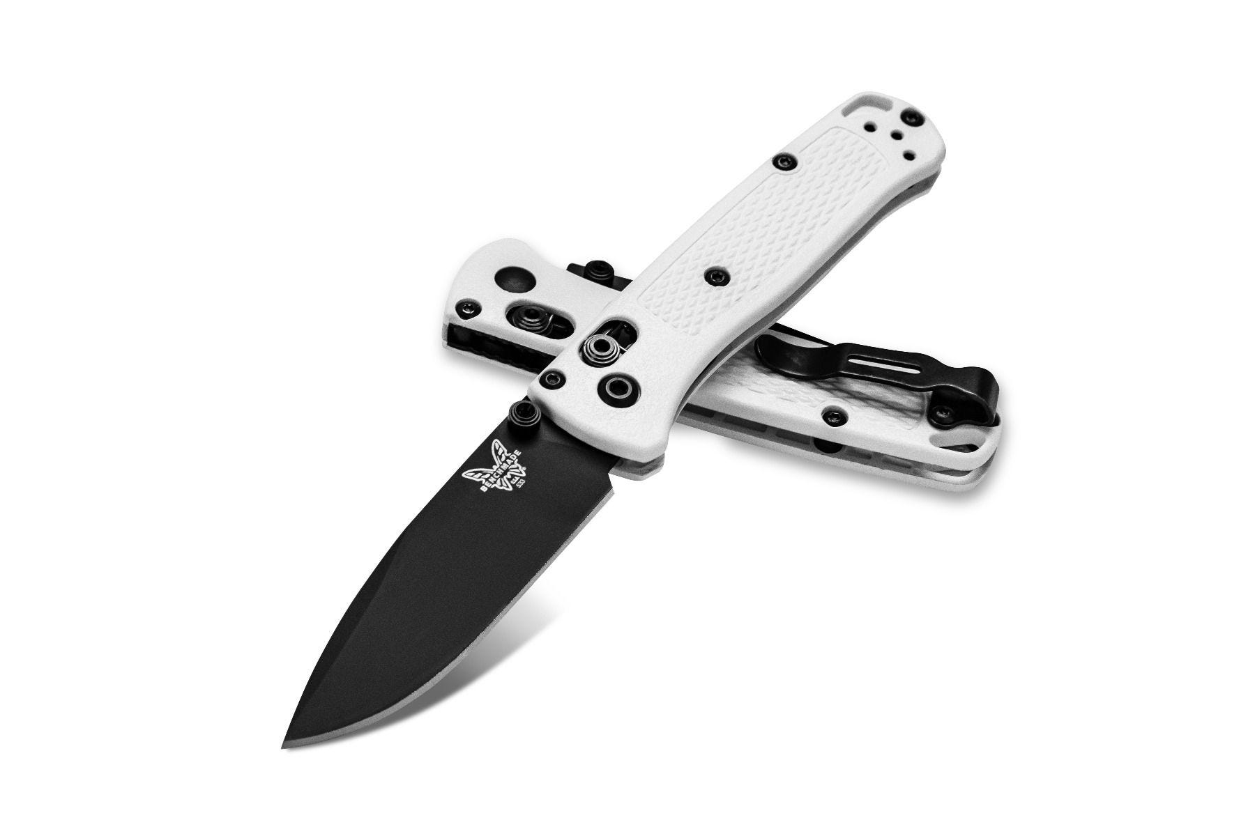 Benchmade - 533BK-1 - Mini Bugout - Folding Knife - S30V Coated Drop Point - Grivory - White - Image 4