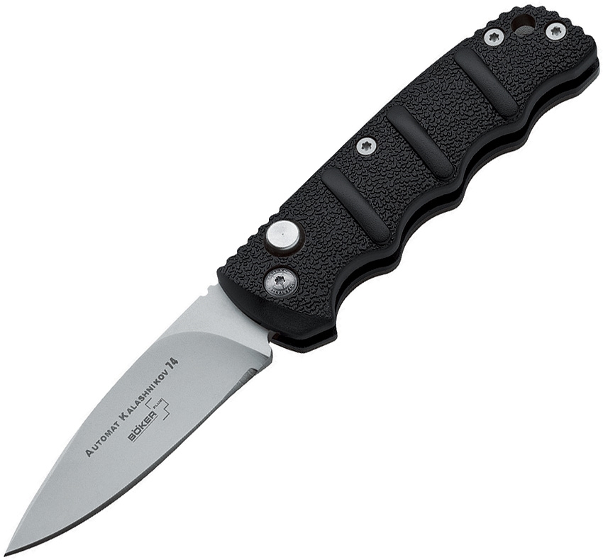 Boker Plus - BOP01KALS73N - Mini Kalashnikov - Folding Knife - AUS-8 Blasted Drop Point - FRN - Black - Image 2