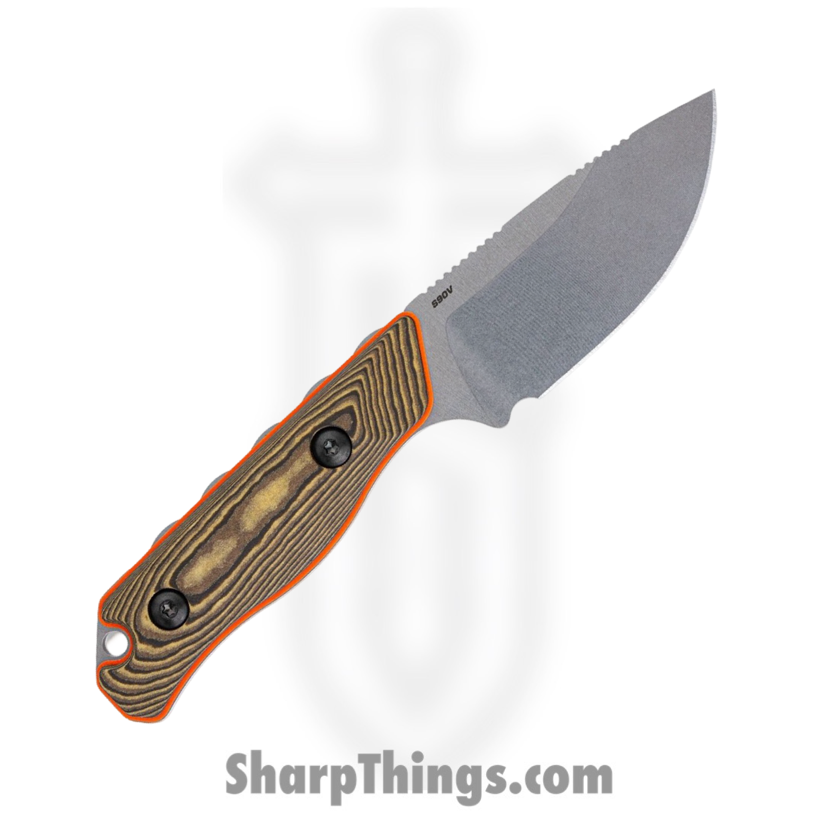Benchmade - 15017-1 - Hidden Canyon Hunter - Fixed Blade Knife - S90V Stonewash Drop Point - Richlite G10 - Brown Orange - Image 2