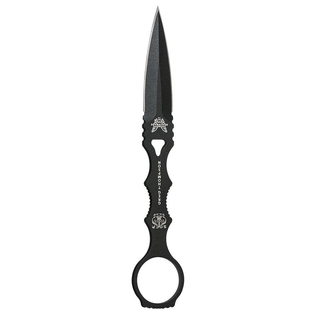 Benchmade - 176BK - SOCP - Fixed Blade Knife - 440C SS Coated Dagger - Skeletonized - Black - Image 5