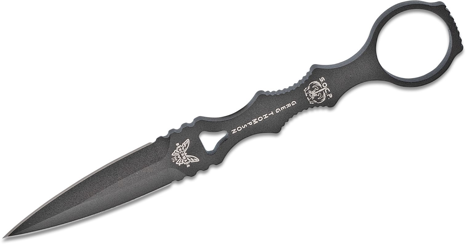 Benchmade - 176BK - SOCP - Fixed Blade Knife - 440C SS Coated Dagger - Skeletonized - Black - Image 10