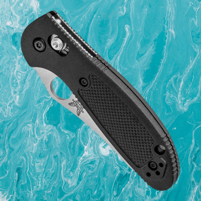 Benchmade - 555-S30V - Mini Griptilian - Folding Knife - S30V Satin Modified Sheepsfoot - Noryl GTX - Black - Image 6