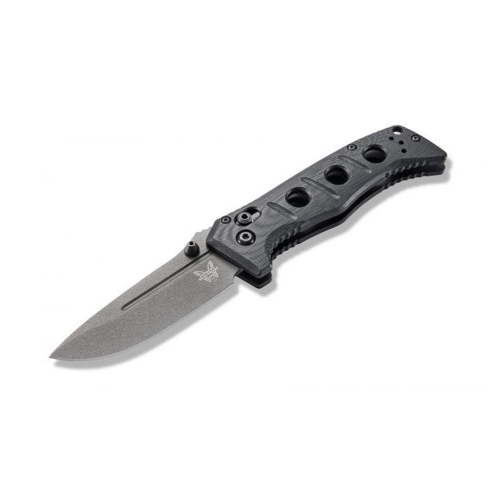 Benchmade - 273GY-1 - Mini Adamas Tactical - Folding Knife - CPM CruWear Coated Drop Point - G10 - Black - Image 7