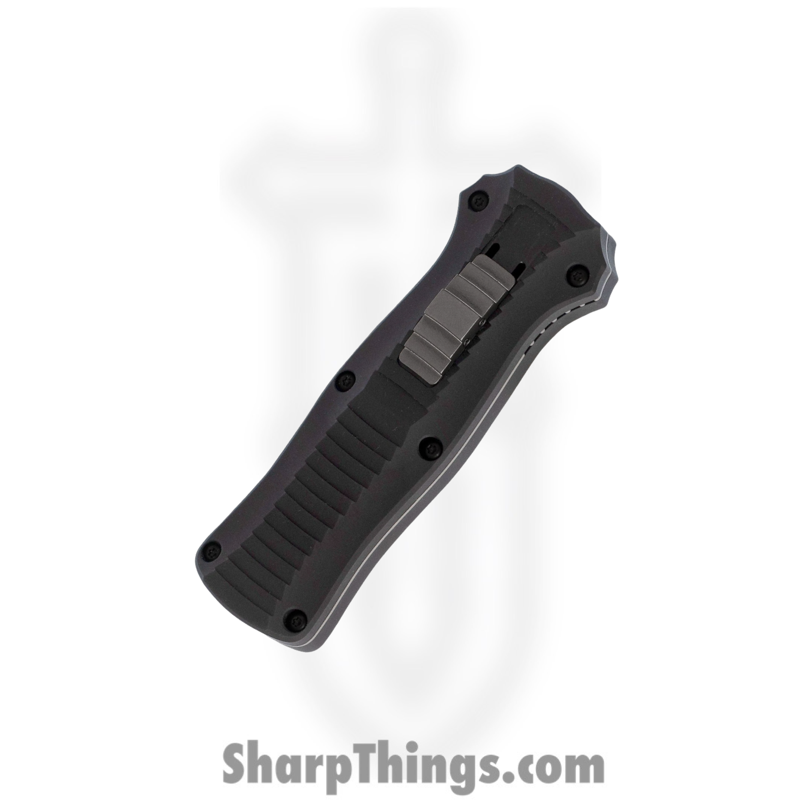 Benchmade - 3350BK - Mini Infidel Tactical - OTF Auto - D2 Coated Dagger - 6061-T6 Aluminum - Black - Image 2