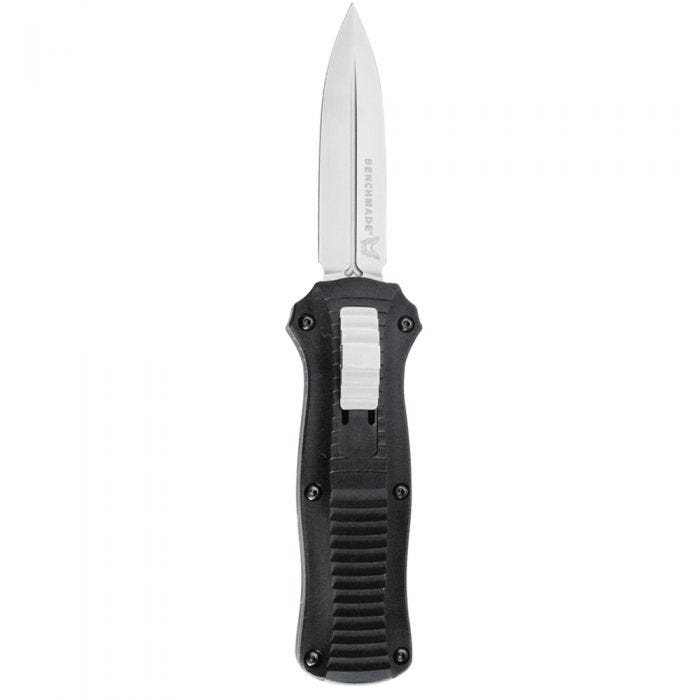 Benchmade - 3350 - Mini Infidel Tactical - OTF Auto - D2 Satin Dagger - 6061-T6 Aluminum - Black - Image 4