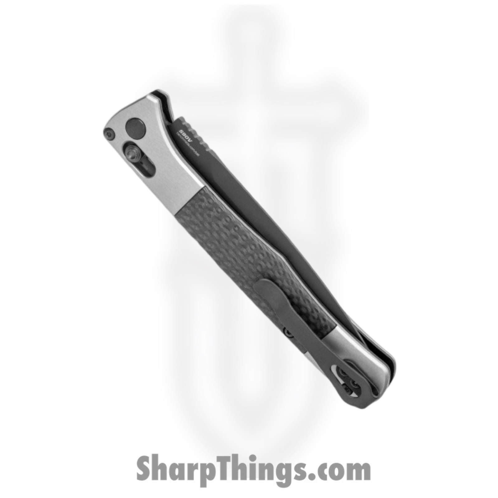 Benchmade - 4170BK - Fact - Automatic Knife - S90V Coated Spear Point - Aluminum Carbon Fiber - Black Gray - Image 3