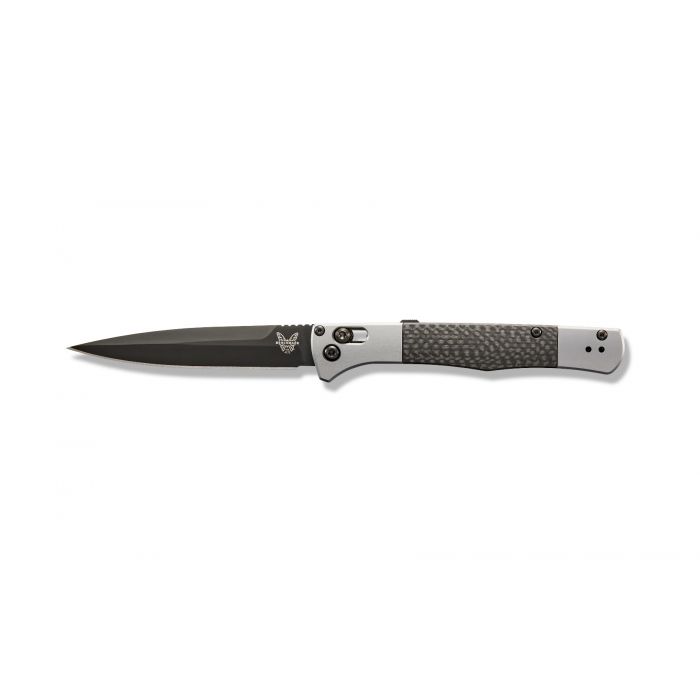 Benchmade - 4170BK - Fact - Automatic Knife - S90V Coated Spear Point - Aluminum Carbon Fiber - Black Gray - Image 9