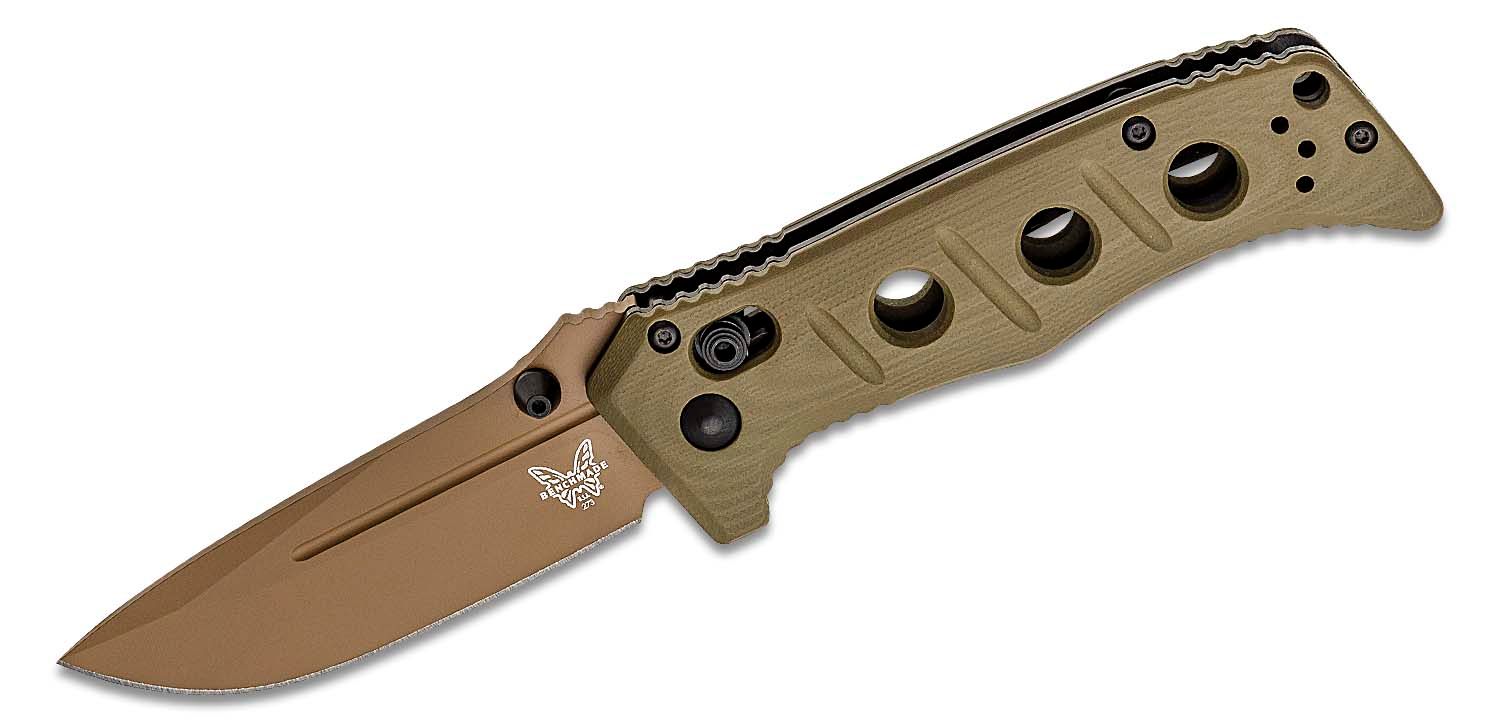 Benchmade - 273FE-2 - Mini Adamas - Folding Knife - CruWear Coated Drop Point - G10 - OD Green Dark Earth - Image 5