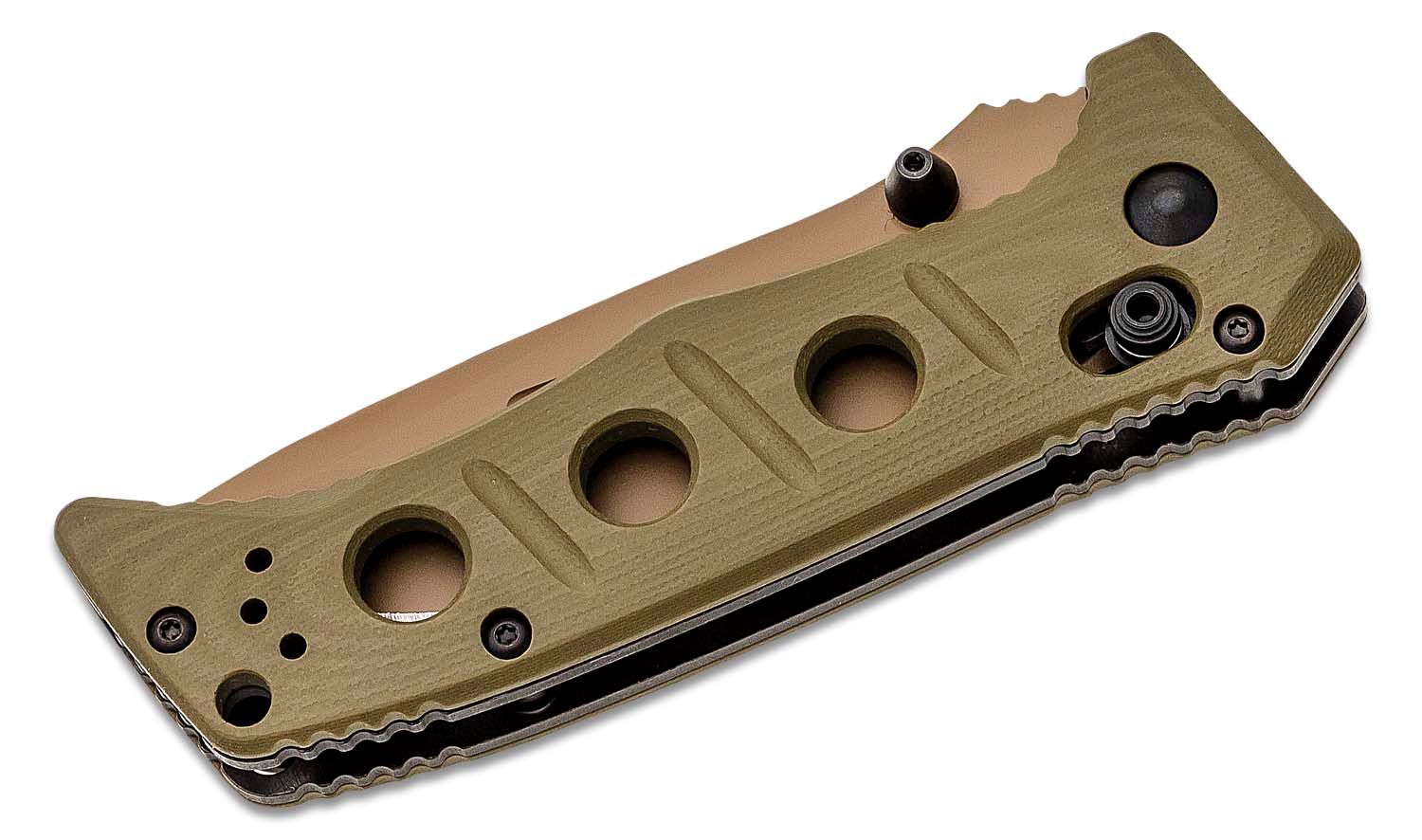 Benchmade - 273FE-2 - Mini Adamas - Folding Knife - CruWear Coated Drop Point - G10 - OD Green Dark Earth - Image 7