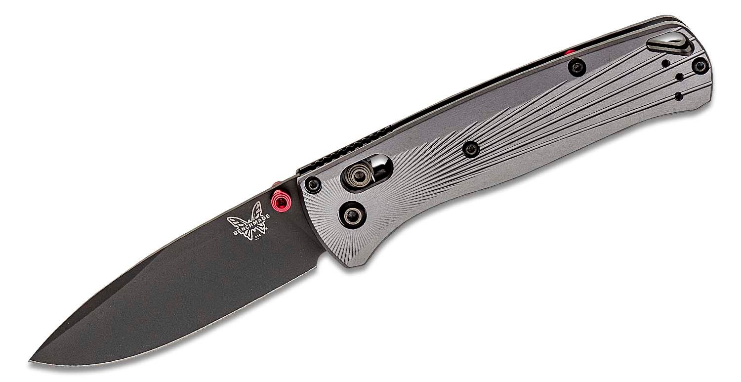 Benchmade - 535BK-4 - Bugout - Folding Knife - M390 Coated Drop Point - Aluminum - Black/Grey - Image 5