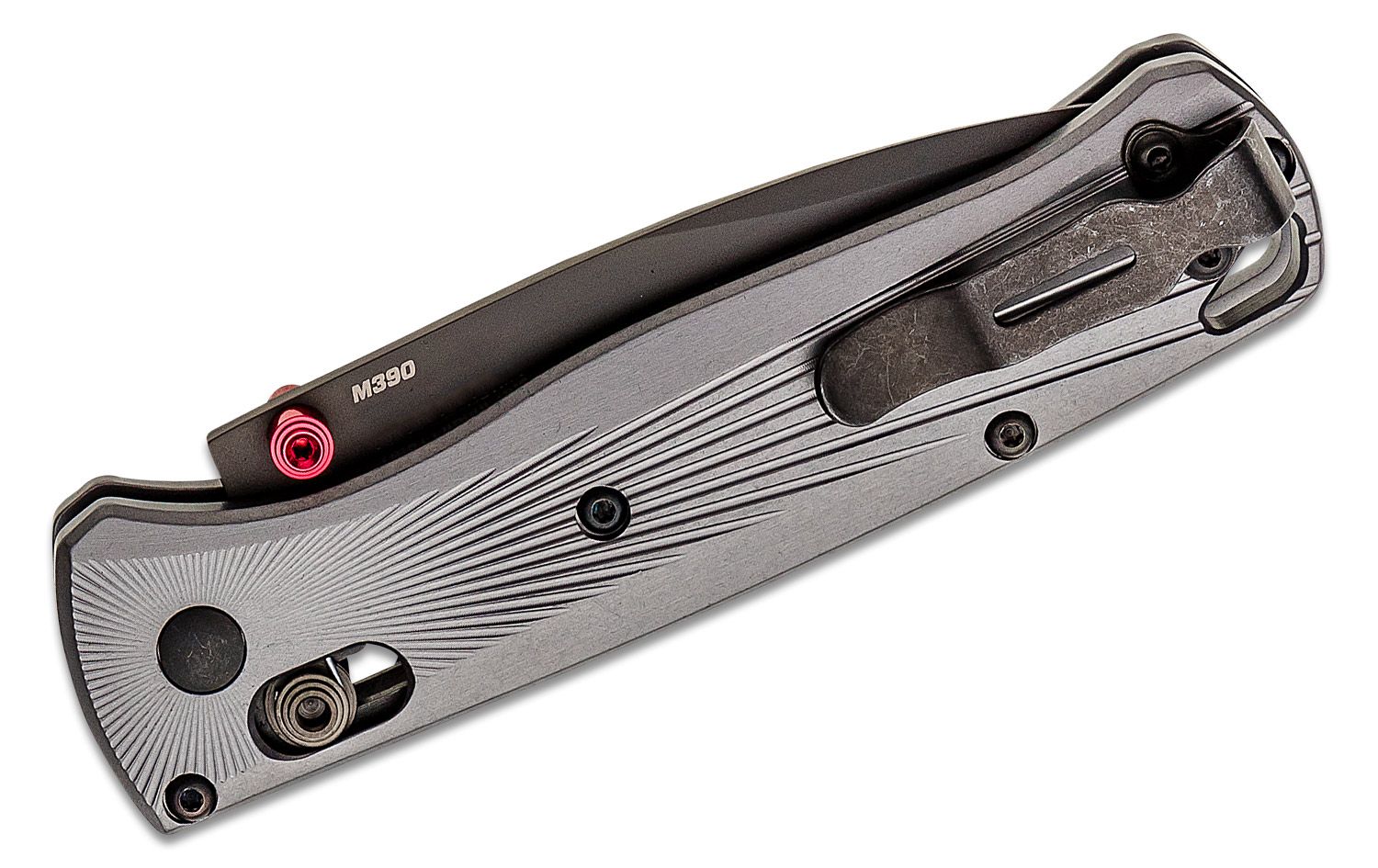 Benchmade - 535BK-4 - Bugout - Folding Knife - M390 Coated Drop Point - Aluminum - Black/Grey - Image 7