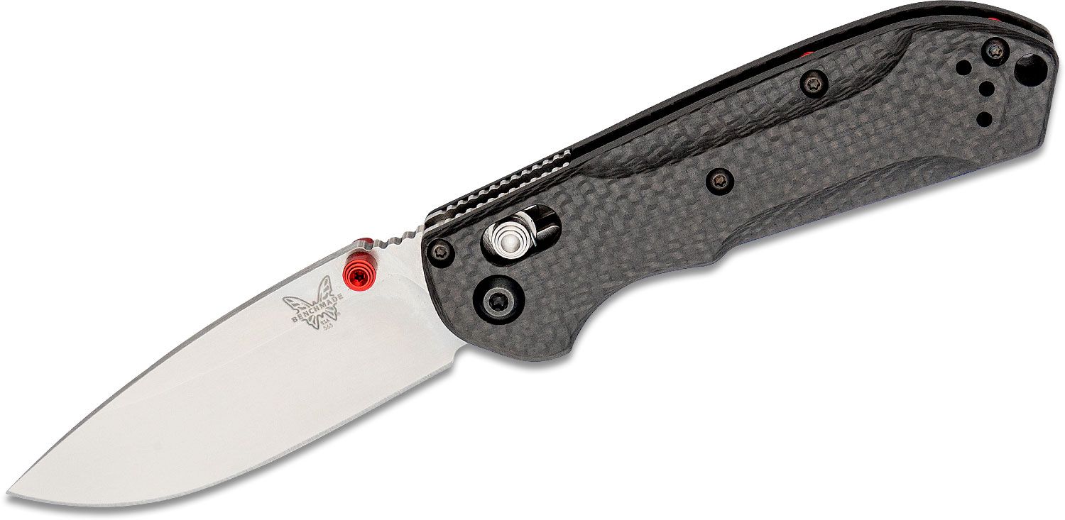Benchmade - 565-1 - Mini Freek - Folding Knife - S90V Stonewash Drop Point - Carbon Fiber - Black - Image 4
