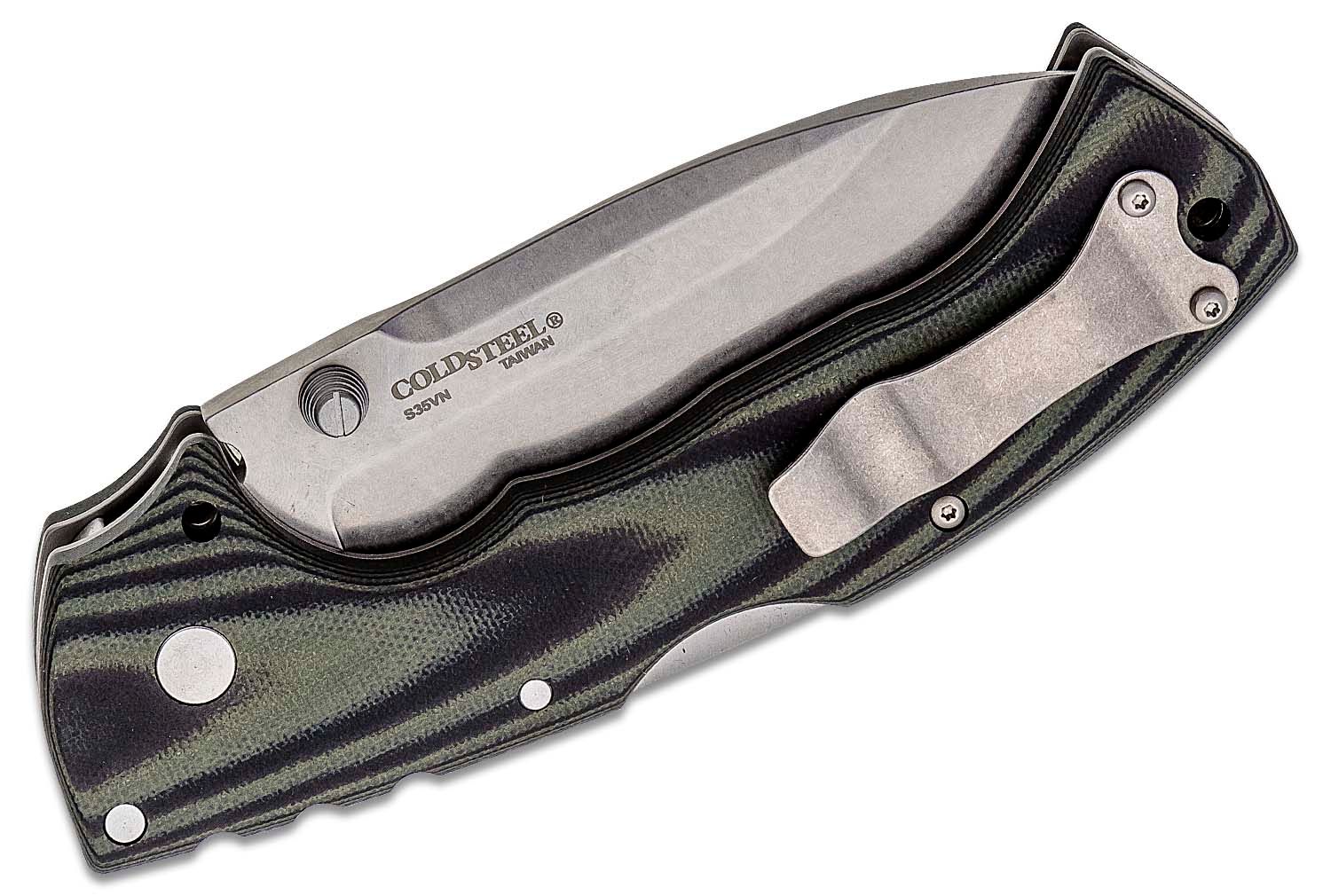 Cold Steel - CS-62RMA - Max Elite Folding Knife - S35VN G10 - Green/Black - Image 6