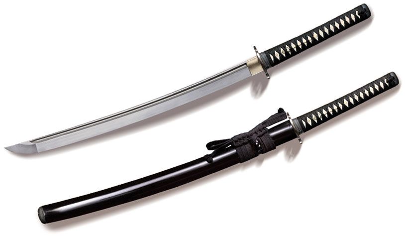 Cold Steel - CS-88BCK - Warrior Series Chisa Katana - 1055 Carbon - Ray Skin - Black - Image 4
