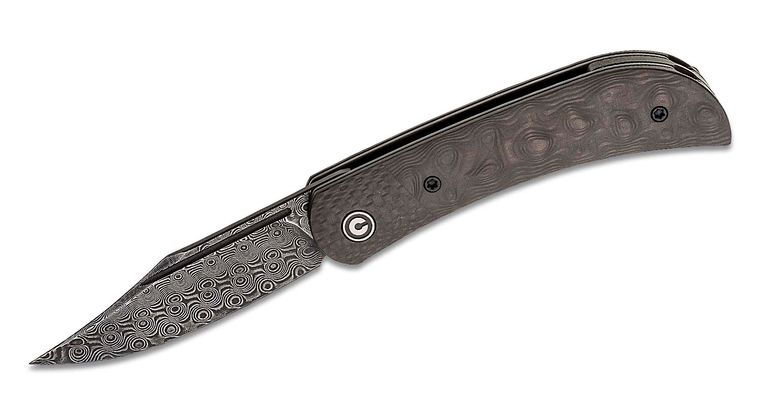 Civivi - C19010CDS3 - Appalachian Drifter II Front Flipper Knife - Damascus Carbon Fiber - Black - Image 7