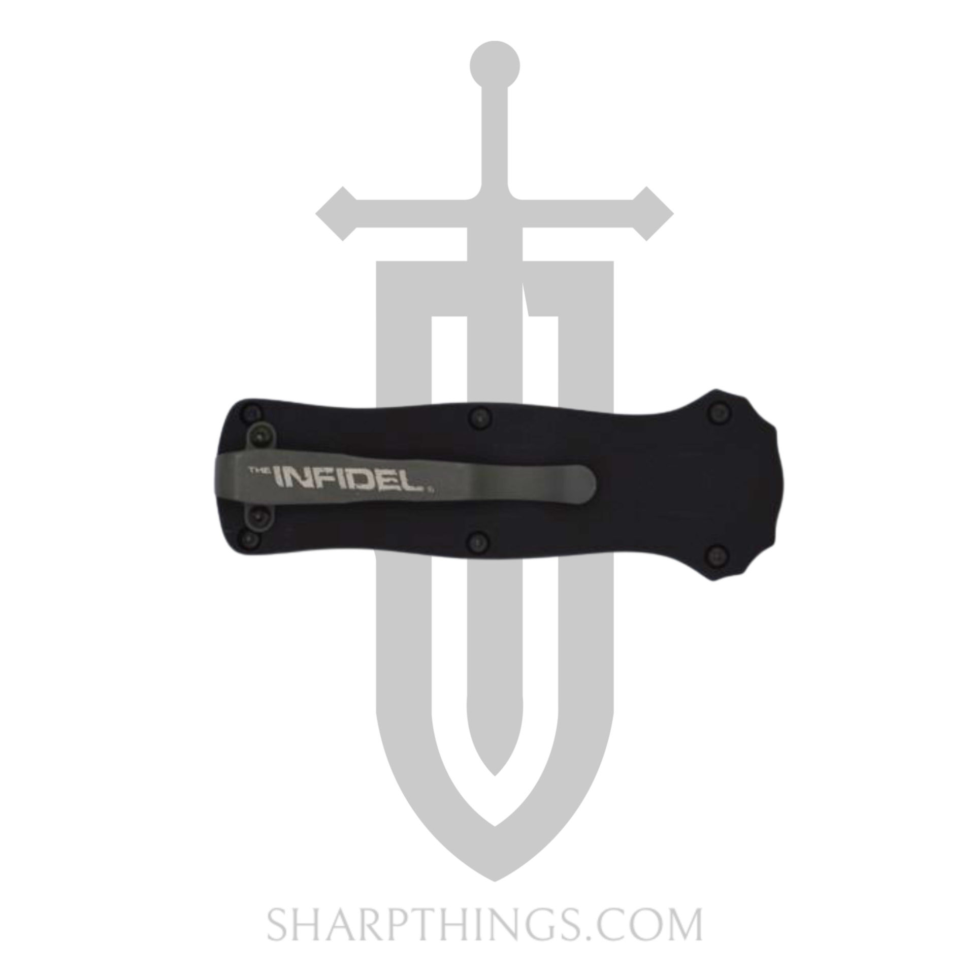 Benchmade - 3350BK - Mini Infidel Tactical - OTF Auto - D2 Coated Dagger - 6061-T6 Aluminum - Black - Image 9