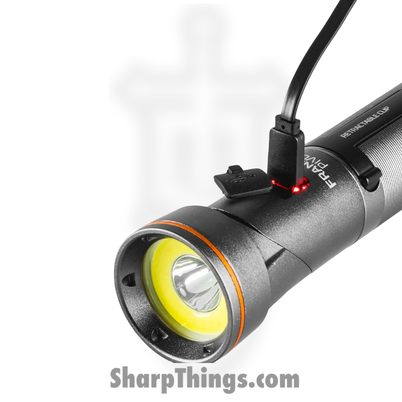 Nebo - NEBWLT0023 - Franklin Pivot 300 Lumen Rechargeable Dual Light - Aluminum - Black - Image 3