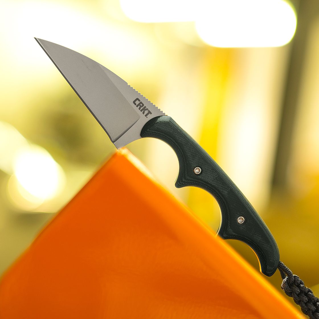 CRKT - 2385 - Folts Minimalist - Fixed Blade Knife - 5Cr15MoV Bead Blast Wharncliffe - Micarta - Green - Image 5