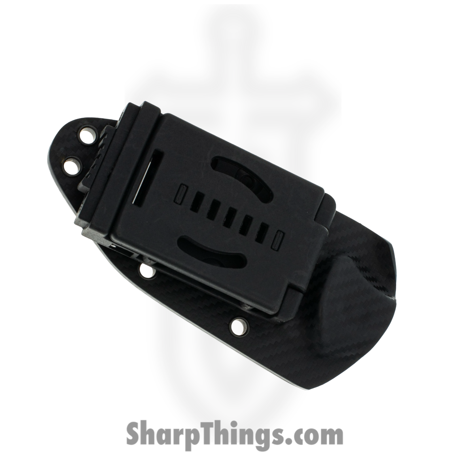 Microtech - 113M-1DLCTCFS - Socom Alpha Mini - Fixed Blade Knife - M390, 204P, Elmax, or XHP Coated Clip Point - Carbon Fiber - Black - Image 4