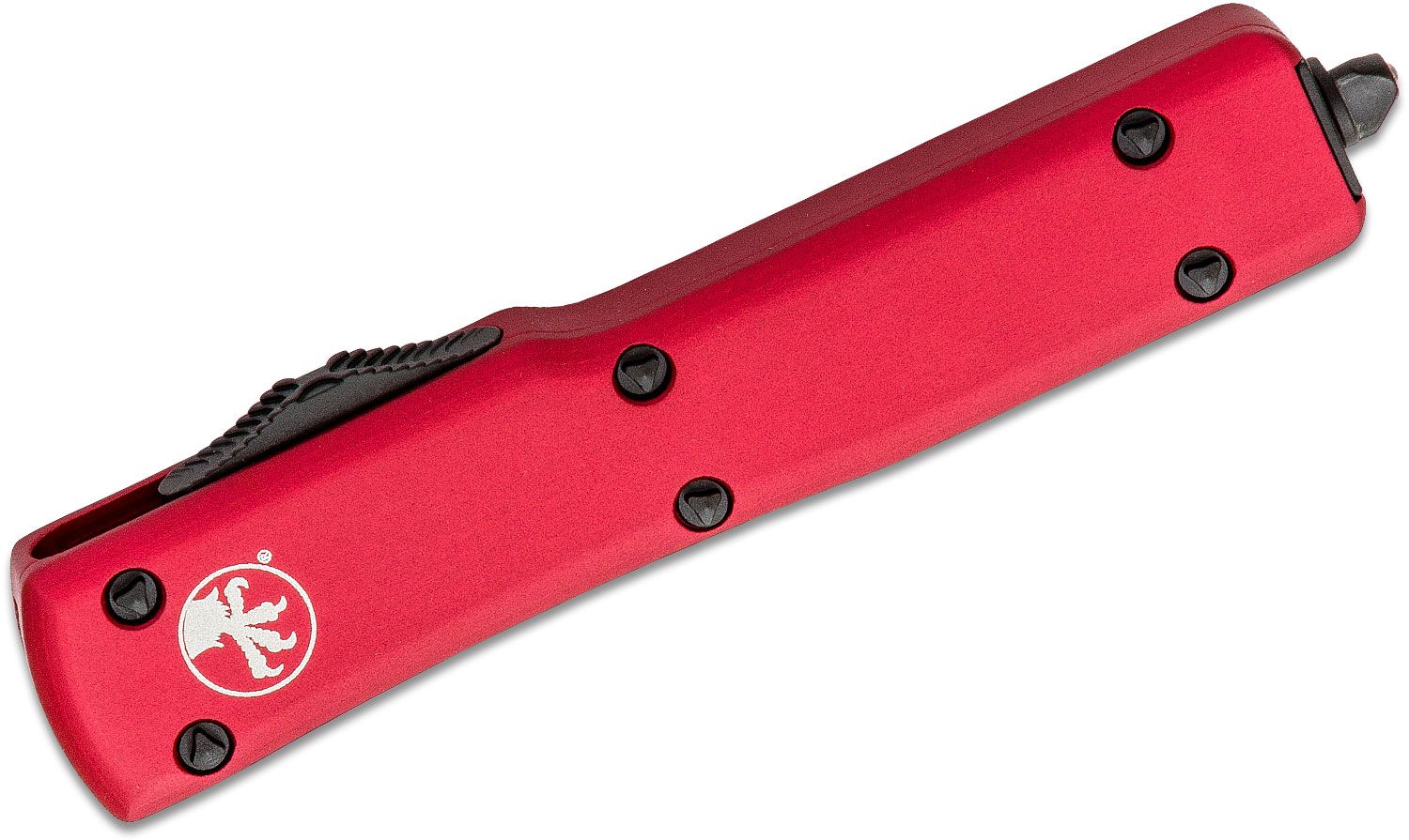 Microtech - 147-1RD - UTX-70 - OTF Auto - Elmax, M390, 204P Two Tone Dagger - 6061-T6 Aluminum - Red - Image 6