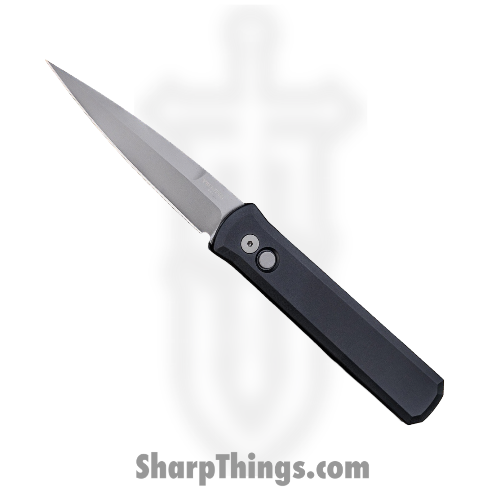 ProTech - 920 - Godfather - Automatic Knife - 154CM Blasted Spear Point - Aluminum - Black