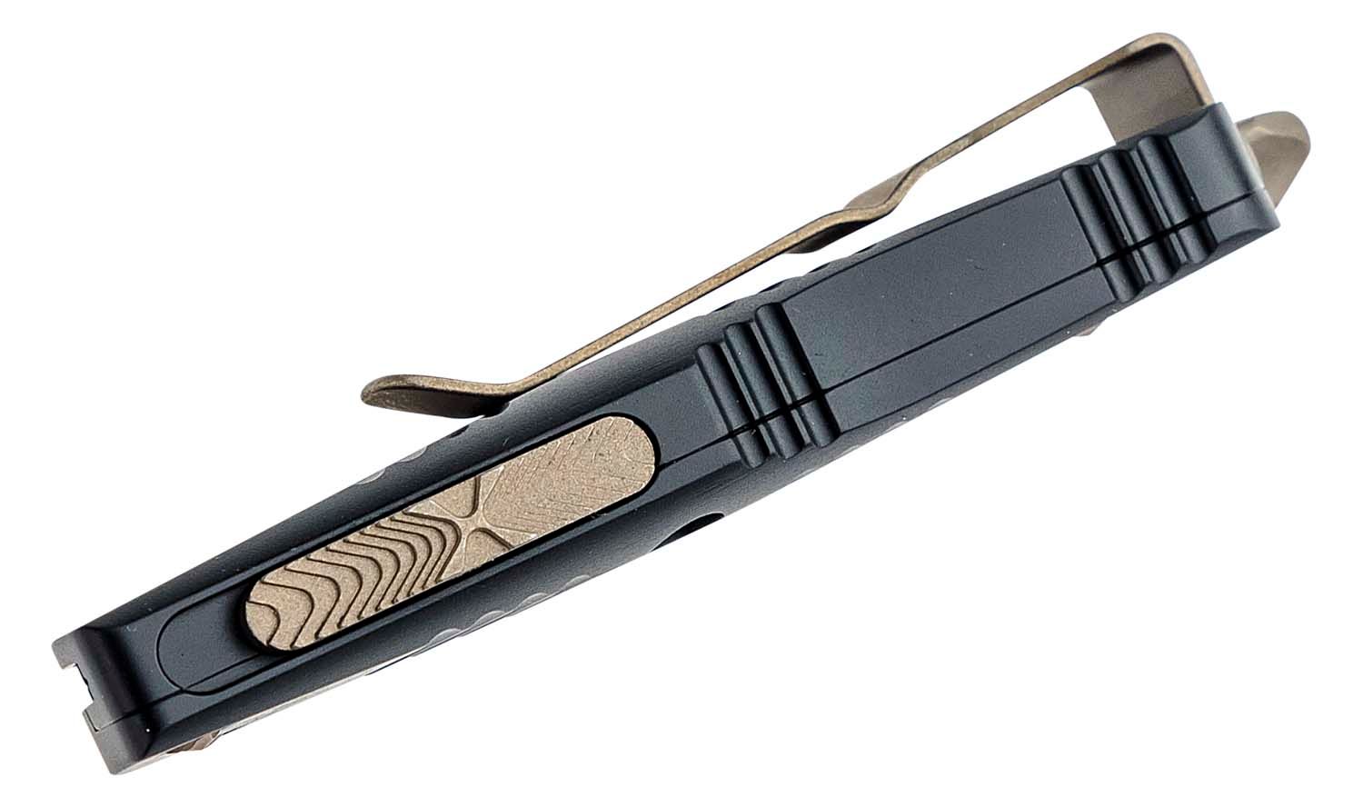 Microtech - 238-13AP - Troodon Mini - OTF Auto - M390 Bronze Apocalyptic Dagger - 6061-T6 Aluminum - Black - Image 7