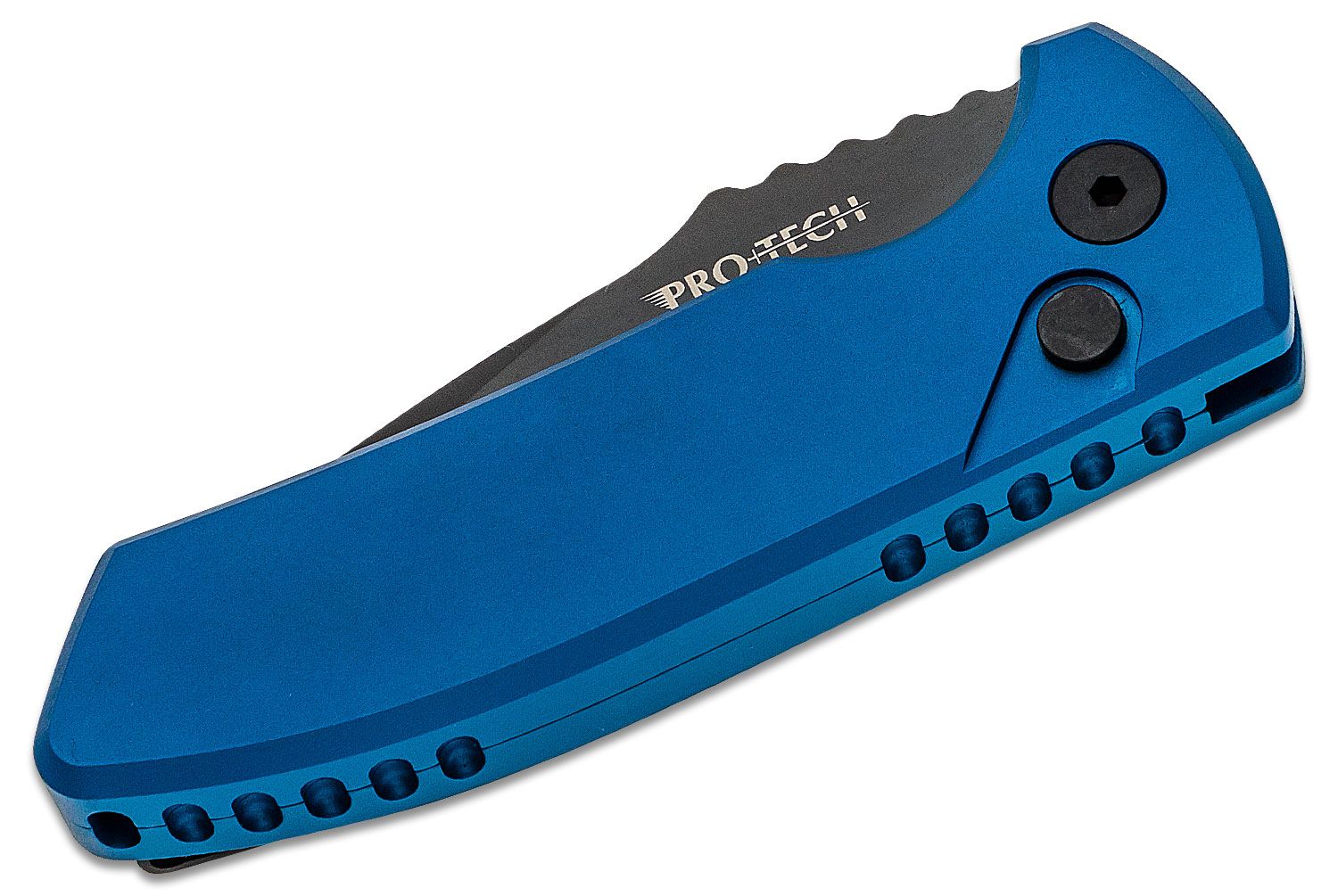 ProTech - LG403-BLUE - Les George SBR - Automatic Knife - S35VN Coated Drop Point - Aluminum - Blue - Image 6