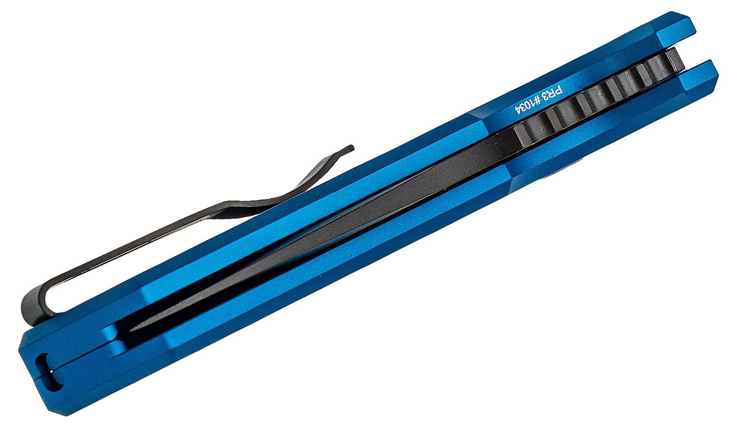 ProTech - LG403-BLUE - Les George SBR - Automatic Knife - S35VN Coated Drop Point - Aluminum - Blue - Image 8