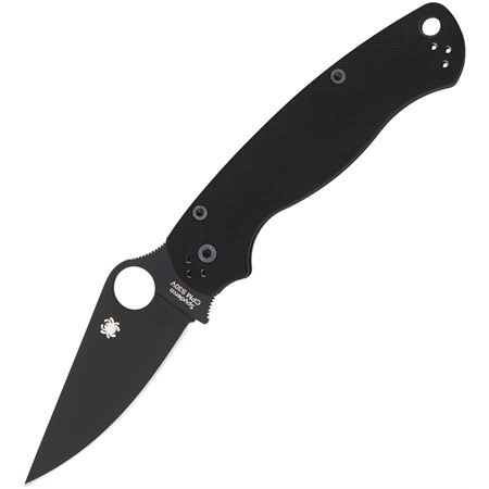 Spyderco - SC81GPBK2 - Para-Military 2 Comp Lock - Folding Knife - CPM S45VN Black Spear Point - G10 - Black - Image 3