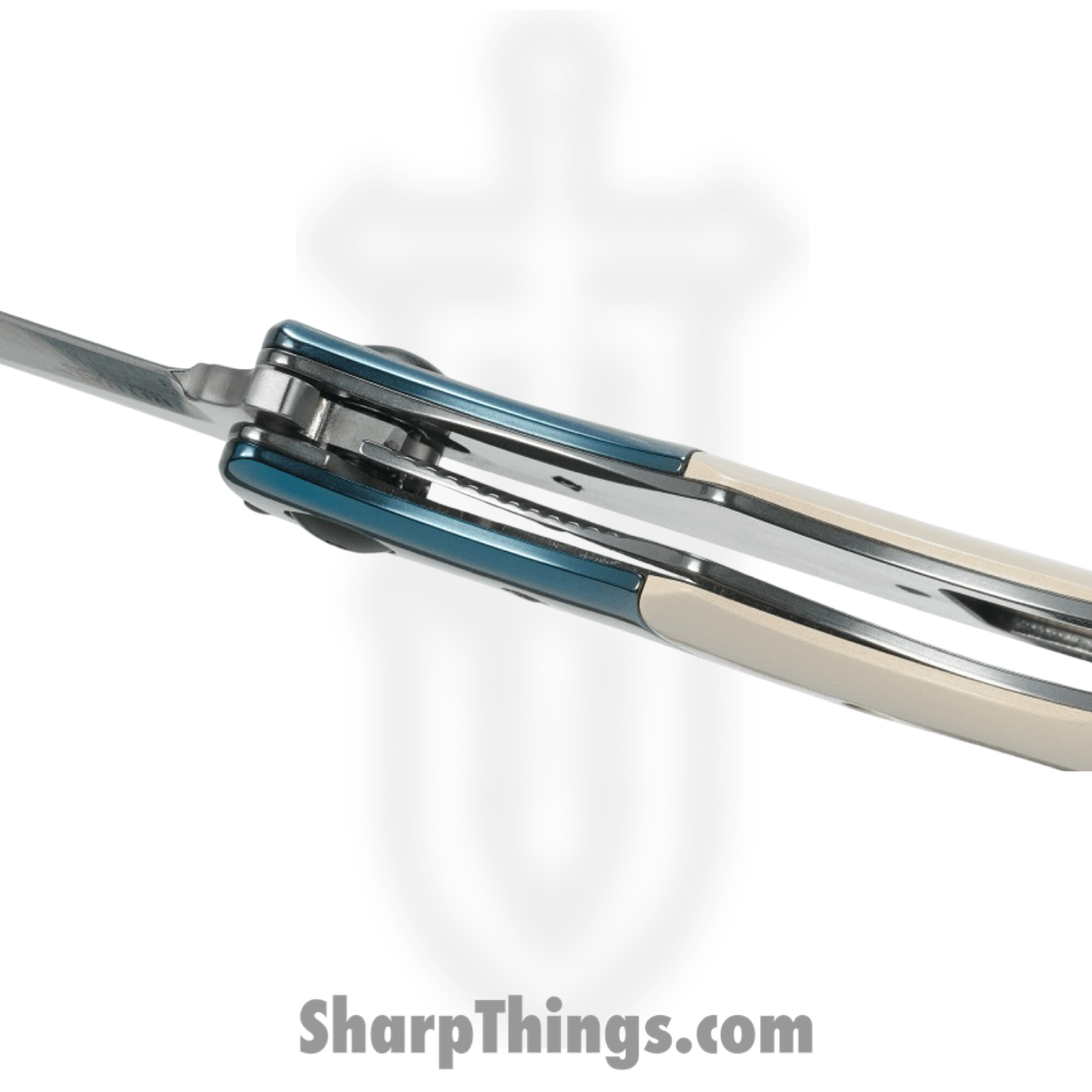 CRKT - 7471 - Ritual - Assisted Open Knife - 12C27 Satin Trailing Point - Micarta - White Blue - Image 6