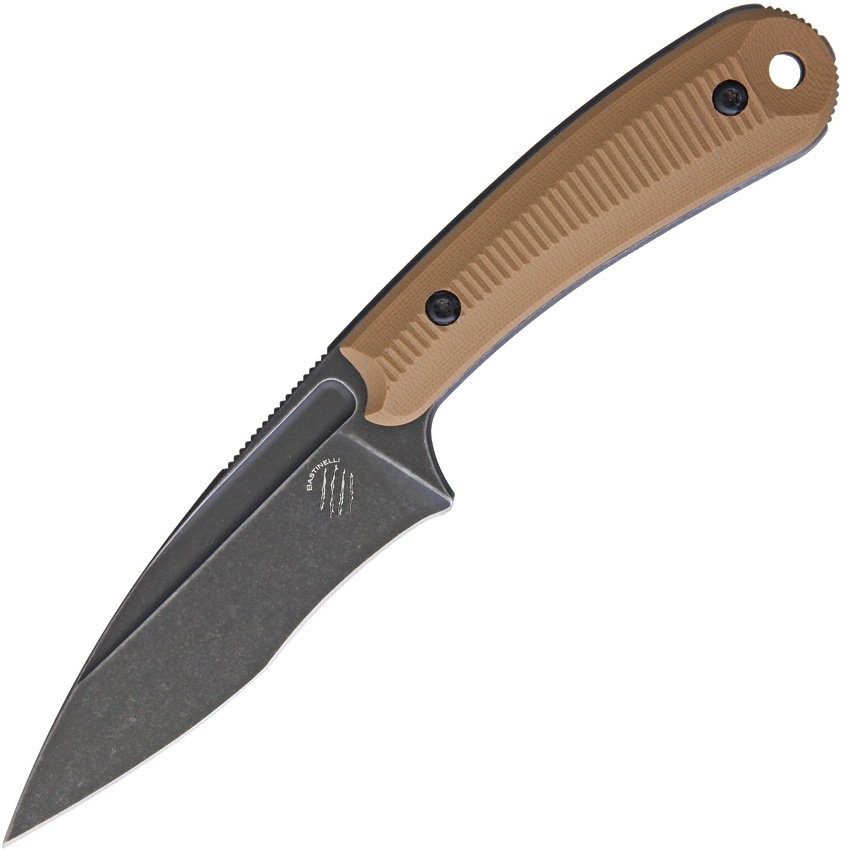 Bastinelli Creations - BAS215C - SIN - Fixed Blade Knife - N690 Coated Full Tang - G10 - Brown - Image 3