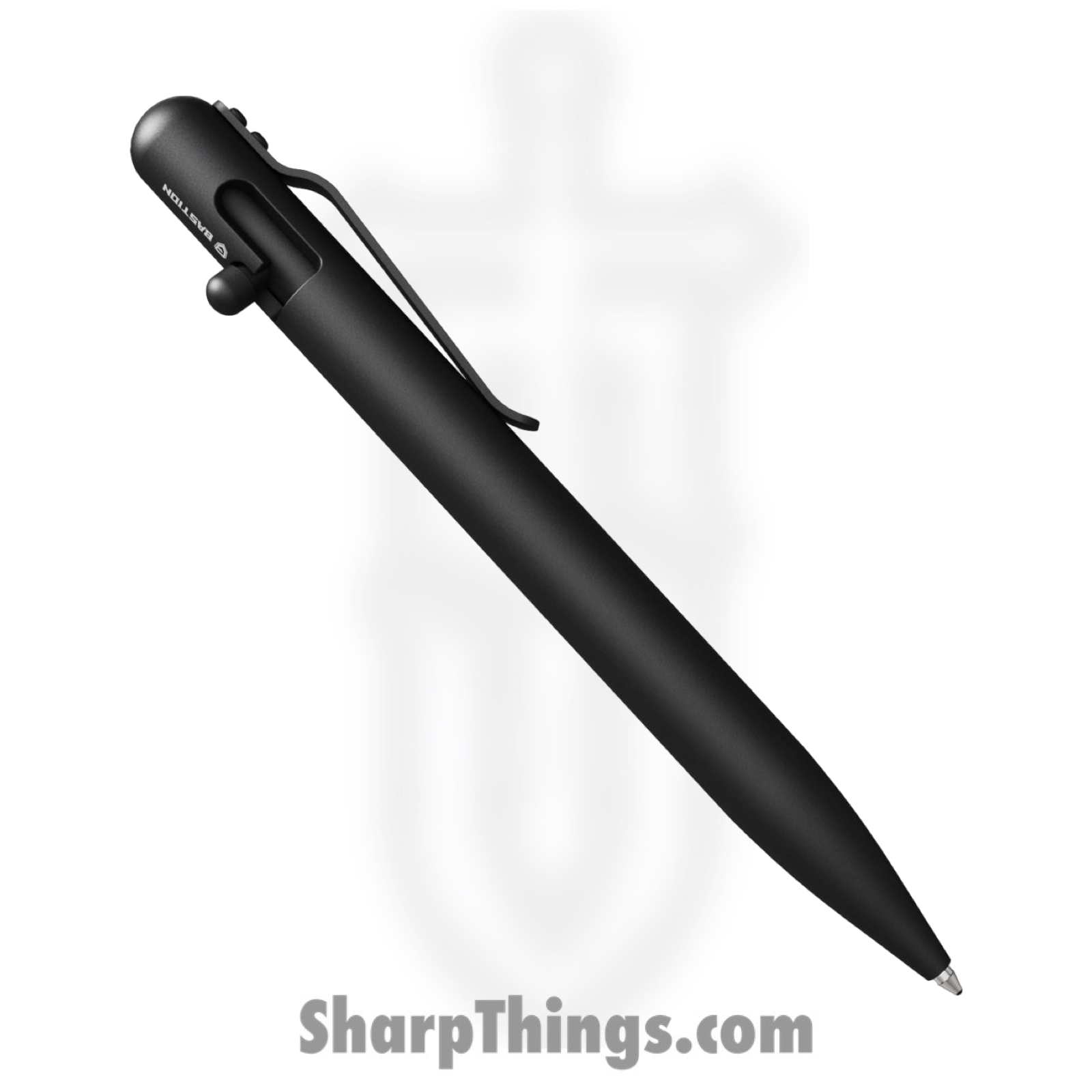 Bastion - BSTN248B - Bolt Action Pen - Titanium - Black