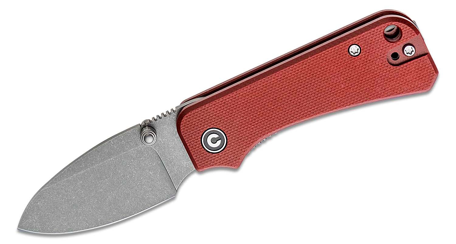 Civivi - CIVC19068S6 - Ben Petersen Baby Banter Folding Knife - Nitro V Stainless G10 - Burgundy - Image 4