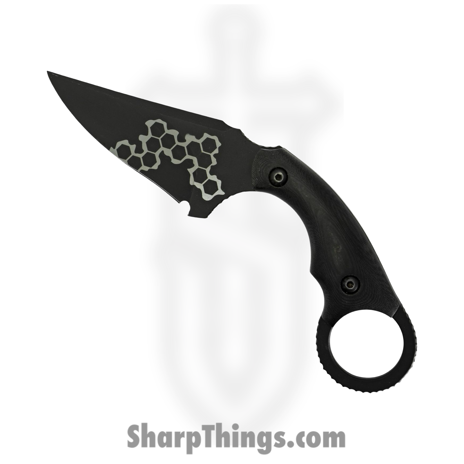 Cave Blades - CaveBit3 - Cave-Bit - Fixed Blade Knife - 154CM - Micarta - Brown