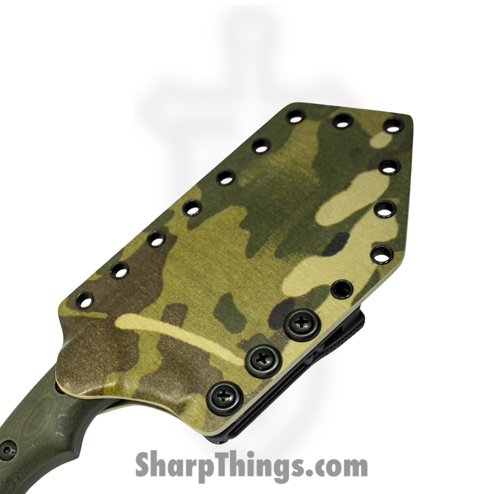 Cave Blades - CaveHunt2 - Hunter - Fixed Blade Knife - 154CM Coated Drop Point - Micarta - OD Green - Image 4