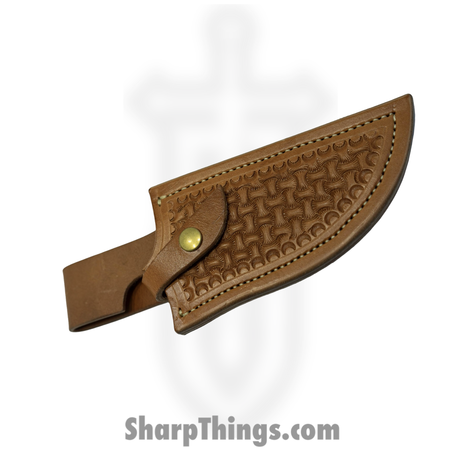 Cave Blades - CaveHunt4 - Hunter - Fixed Blade Knife - 154CM Satin Drop Point - Stabilized Wood - Brown Teal - Image 4