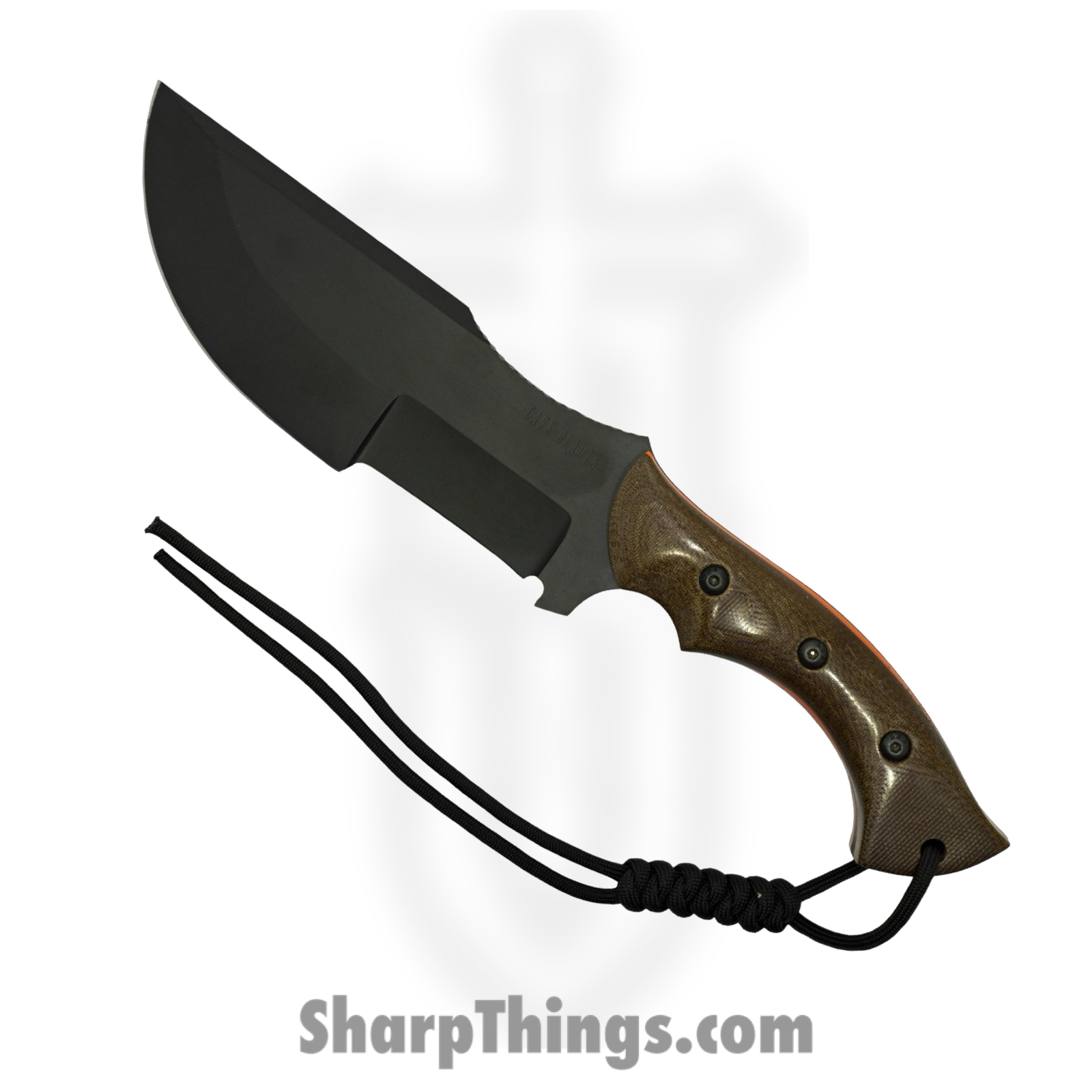 Cave Blades - CaveTrack12 - Tracker 12" - Fixed Blade Knife - 01 Tool Steel Coated - G10 - Brown Orange