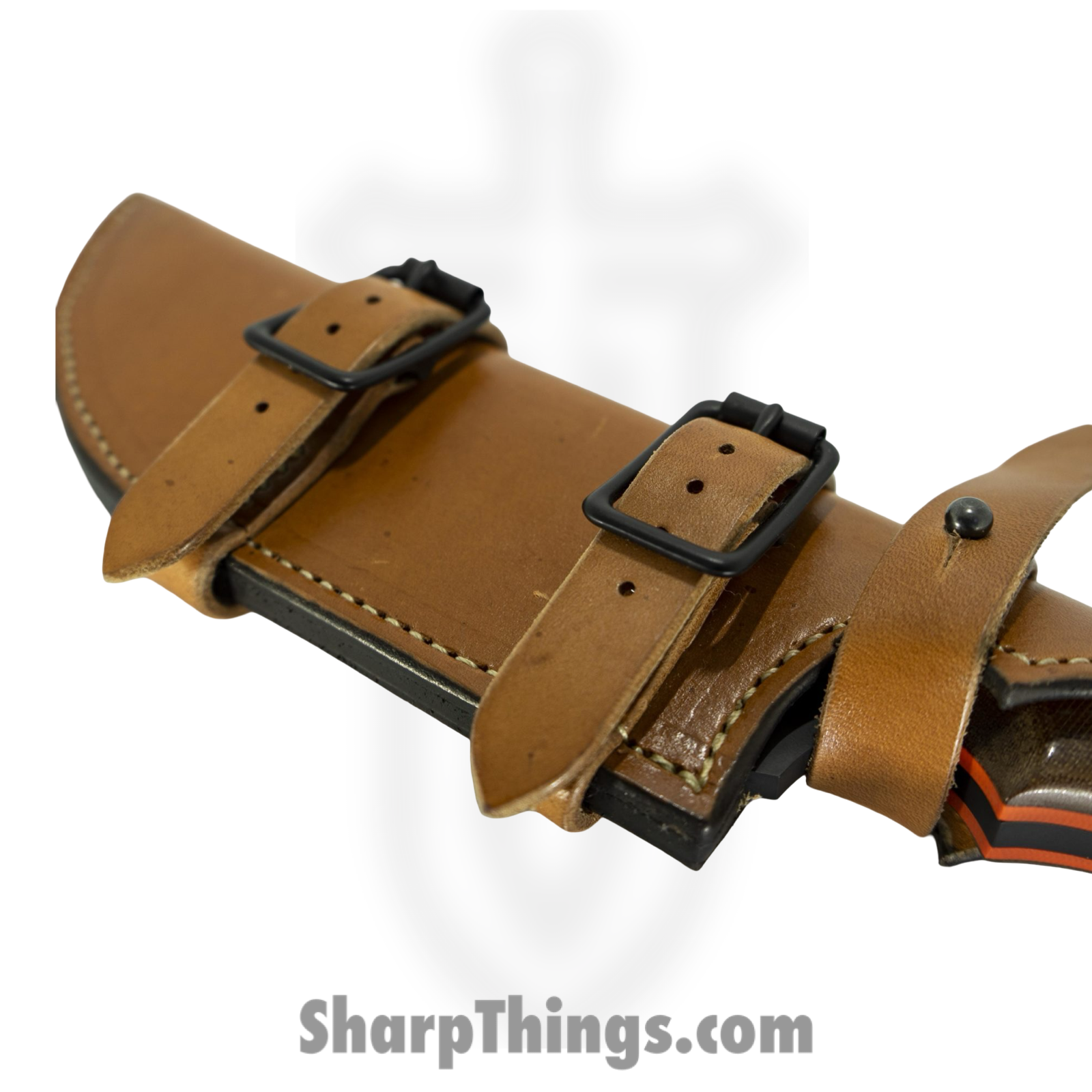 Cave Blades - CaveTrack12 - Tracker 12" - Fixed Blade Knife - 01 Tool Steel Coated - G10 - Brown Orange - Image 4