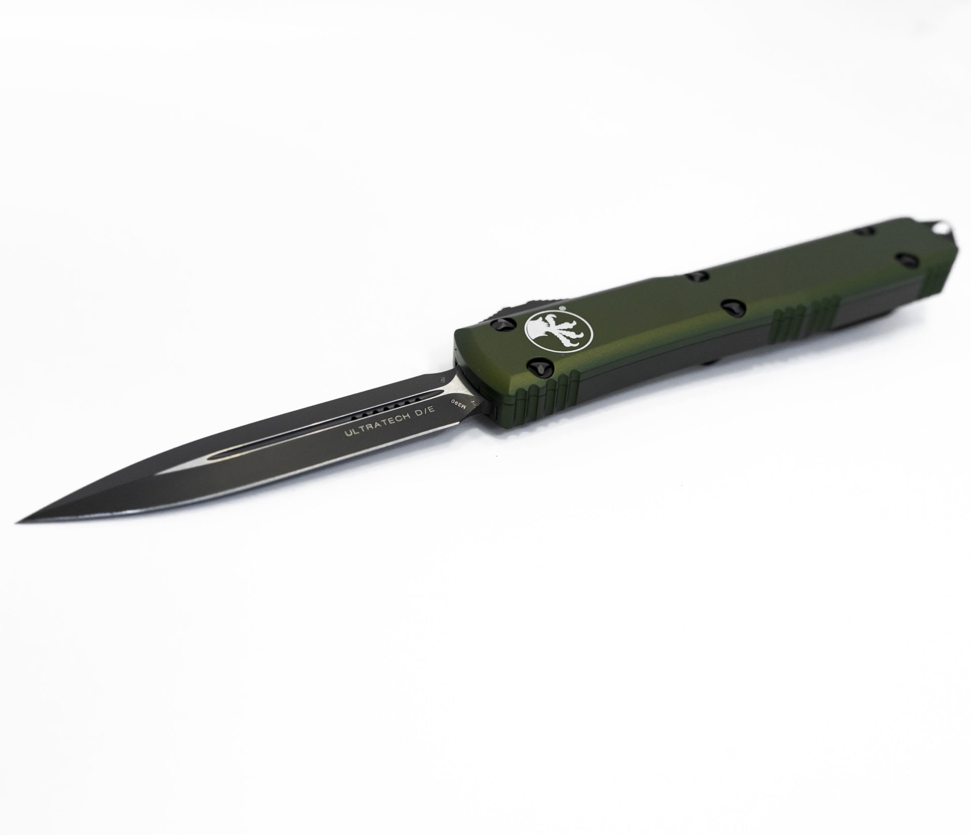 Microtech - 122-1OD - Ultratech - OTF Auto - Black Dagger - 6061-T6 Aluminum - OD Green - Image 9