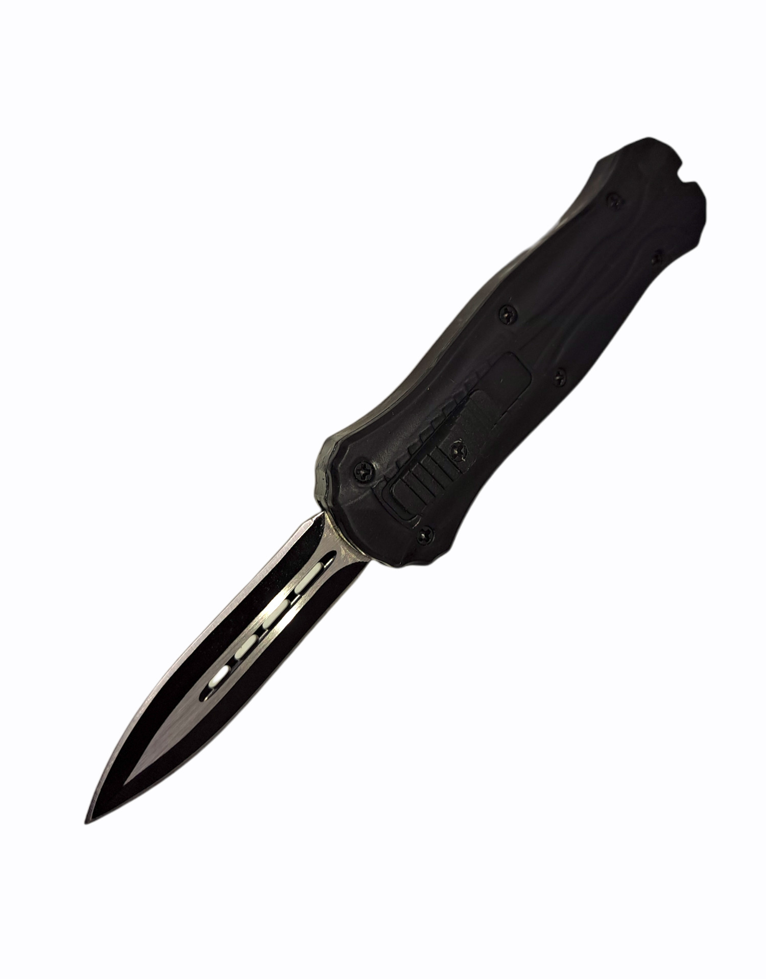 VOC - M-5-BK - Mini Joker - OTF Auto - Stainless Coated Dagger - Steel - Black - Image 5