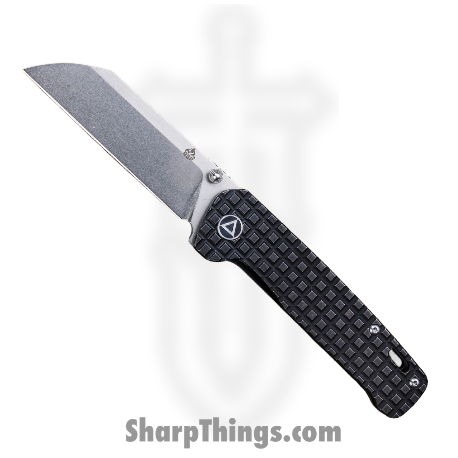 QSP - QS130-NFRG - Penguin - Folding Knife - 154CM Stonewash Sheepsfoot - Titanium Frag - Black