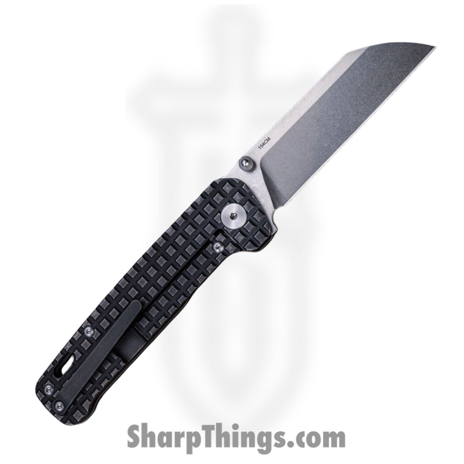 QSP - QS130-NFRG - Penguin - Folding Knife - 154CM Stonewash Sheepsfoot - Titanium Frag - Black - Image 2