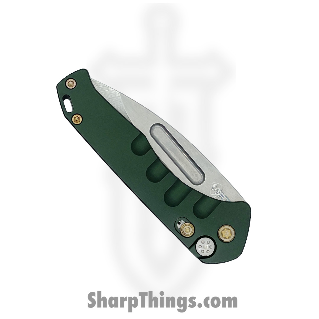 Medford Knife - MK206STD-40AG-T1C1-Q4 - Swift Auto - S45VN Tumbled Drop Point - Green - Image 4