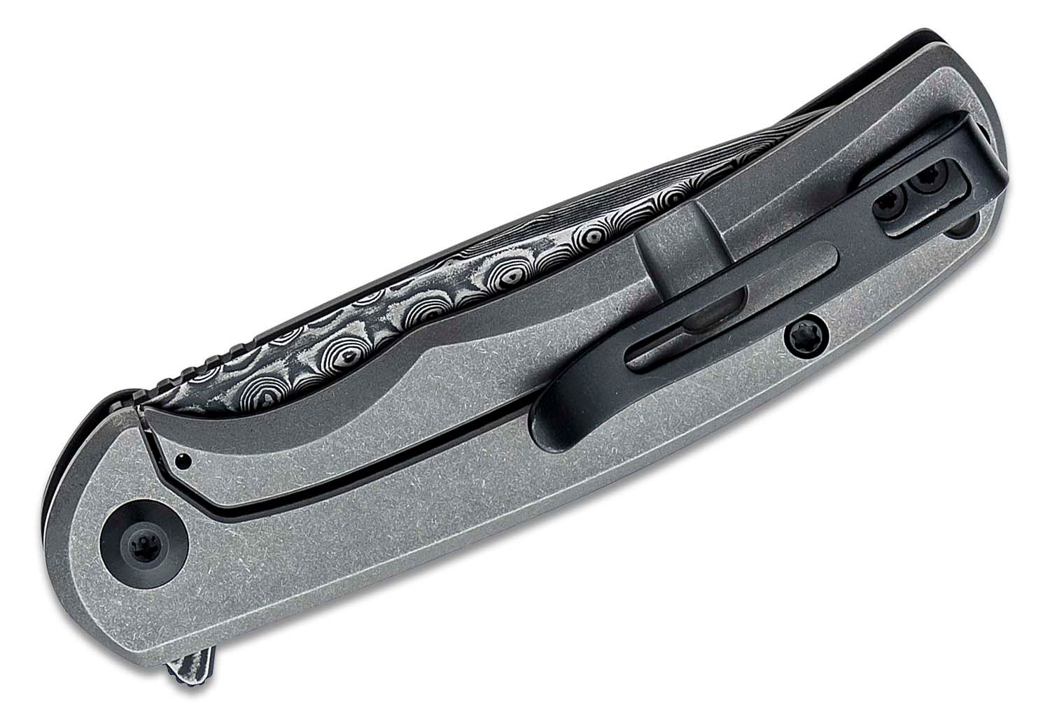 Civivi - CIVC2110DS1 - NOx Hand Rubbed Drop Point Flipper Knife - Damascus C/F Stainless - Black - Image 8