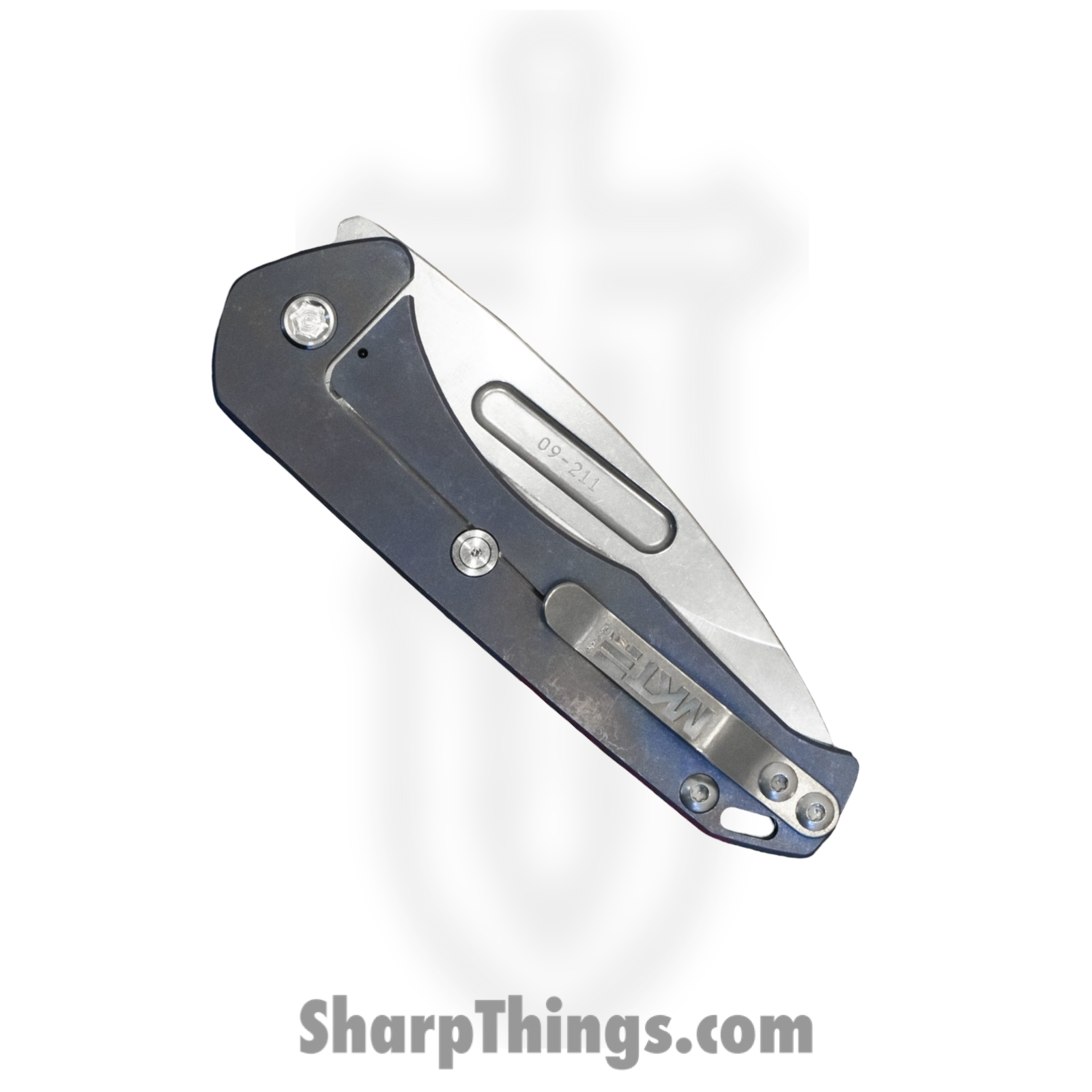 Medford Knife and Tool - MK208SPD-37A2-TSCS-Q4 - Prae Slim - Folding Knife - S35VN Satin Drop Point - Titanium - Flamed - Image 4