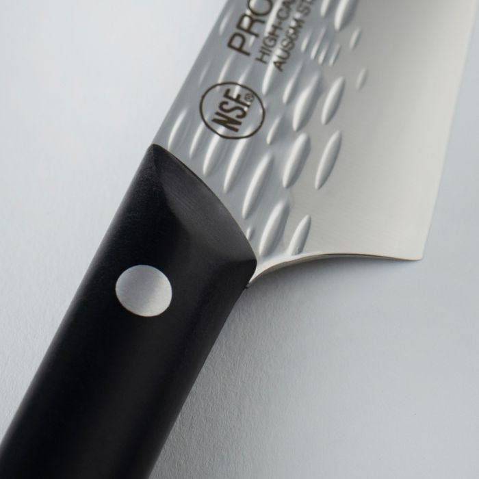 Kai - HT7069 - Pro Asian Multi-Prep 5" - Fixed Blade Knife - AUS-6 Hammered Reverse Tanto - POM - Black - Image 7